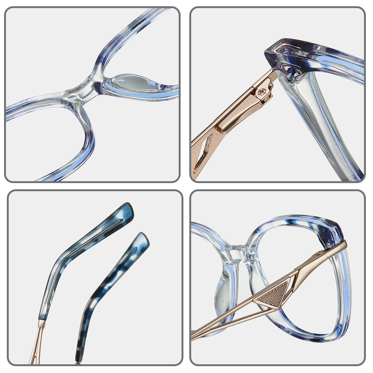 Celandine-Plain lens glasses are available with prescription optical lenses