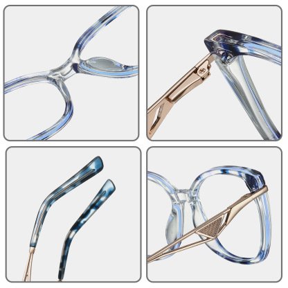 Celandine-Plain lens glasses are available with prescription optical lenses