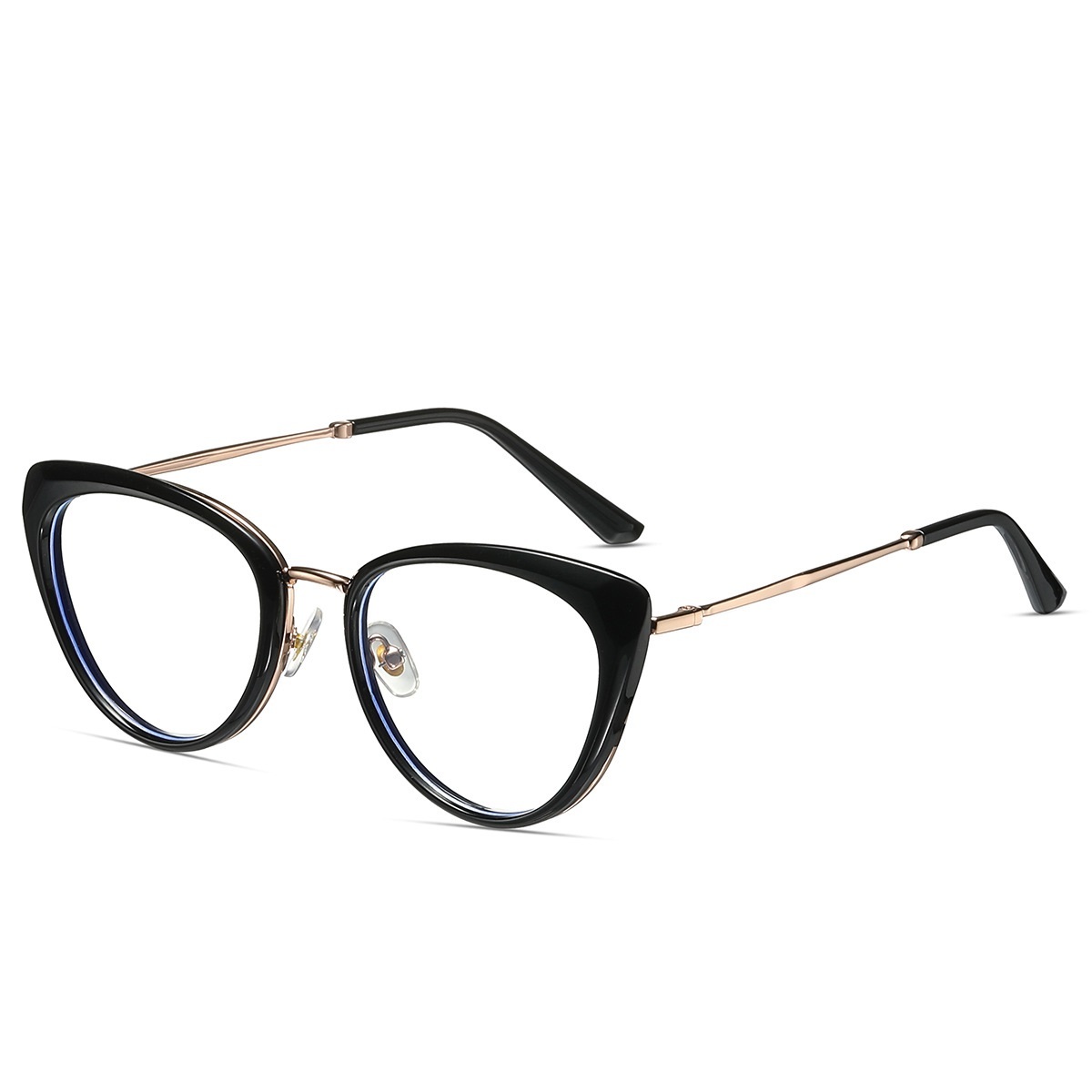 Bonnie-Plain lens glasses are available with prescription optical lens