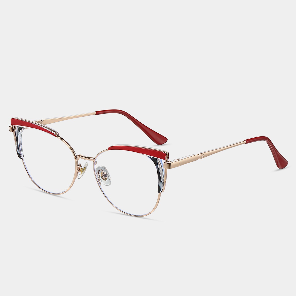 Carmen-Plain lens glasses are available with prescription optical lenses