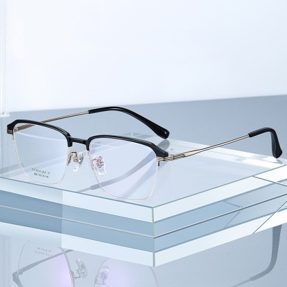 Clark-Plain lens glasses are available with prescription optical lenses