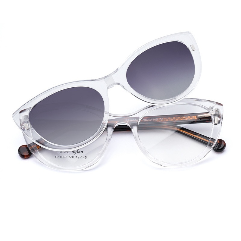 Isidore-Cat eye fullrim polarized magnetic prescription glasses