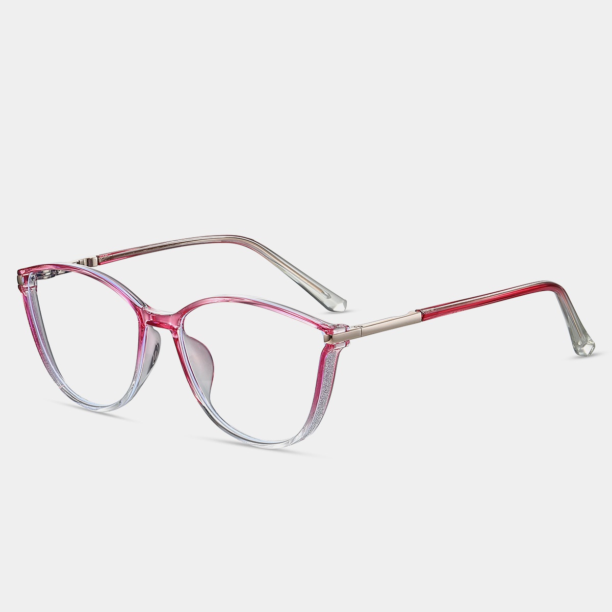 Brenda-Plain lens glasses are available with prescription optical lenses
