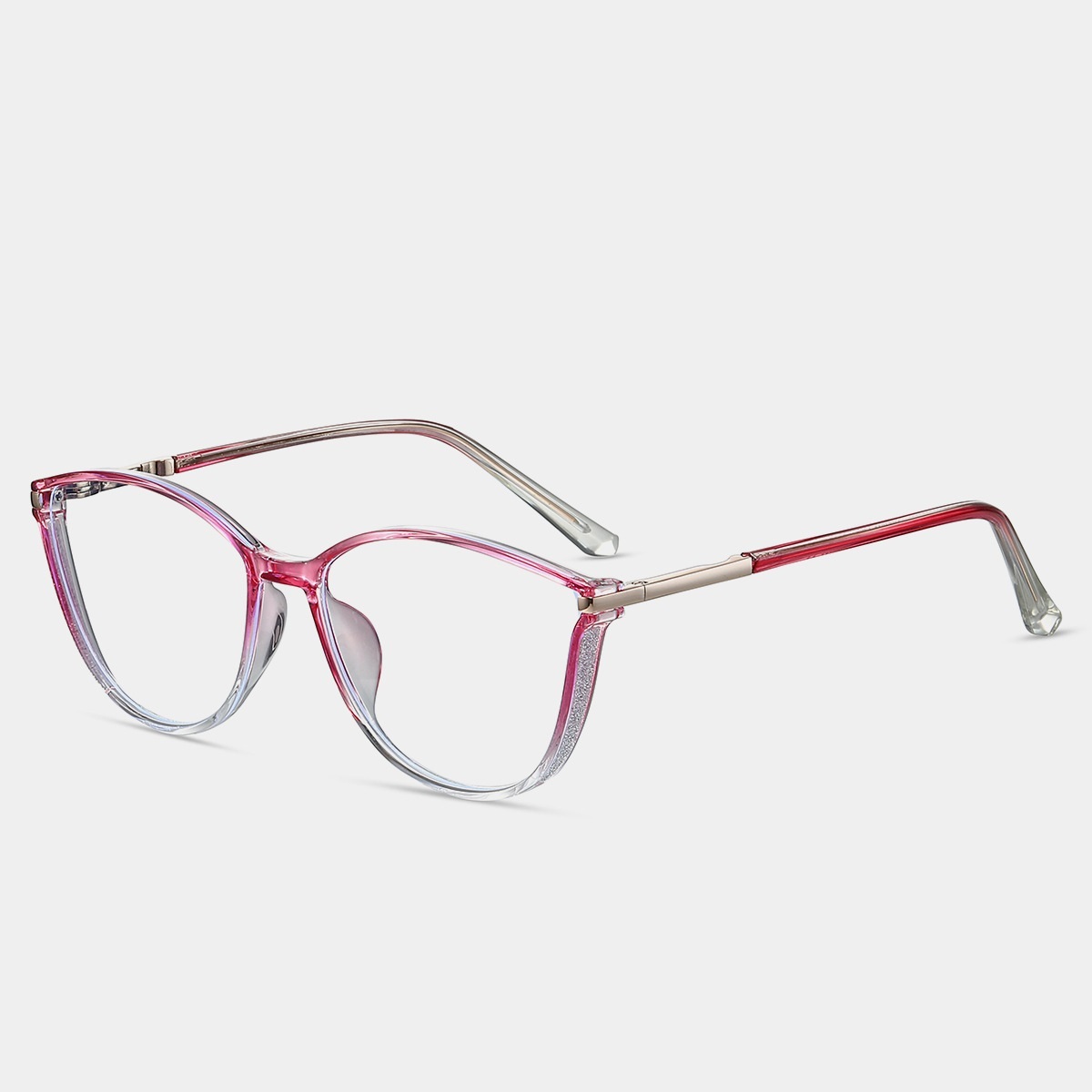 Brenda-Plain lens glasses are available with prescription optical lenses