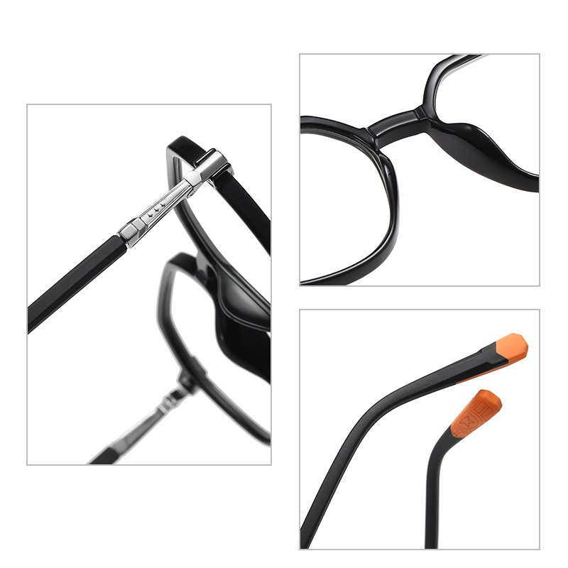 Damara-Plain lens glasses are available with prescription optical lenses