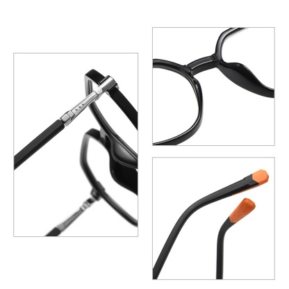 Damara-Plain lens glasses are available with prescription optical lenses