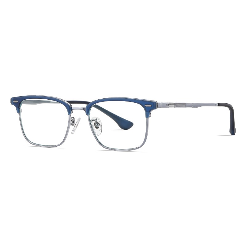 Claude-Plain lens glasses are available with prescription optical lenses