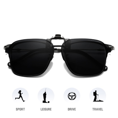 Eric-Polarizing sunglasses clip optional night vision lenses