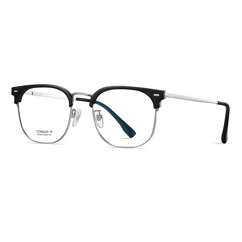 Jack-Pure titanium retro eyebrow frame-F51109