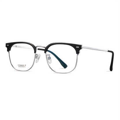 Jack-Pure titanium retro eyebrow frame-F51109
