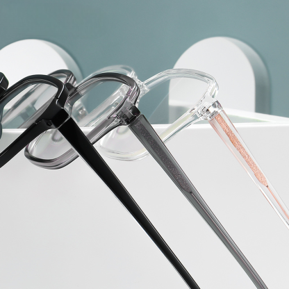 Devin-Plain lens glasses are available with prescription optical lenses