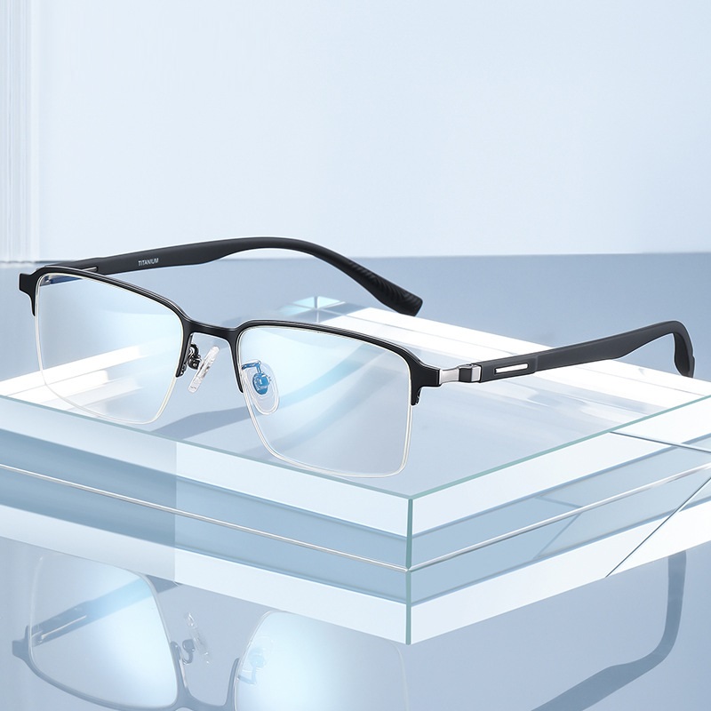 Clyde-Plain lens glasses are available with prescription optical lenses