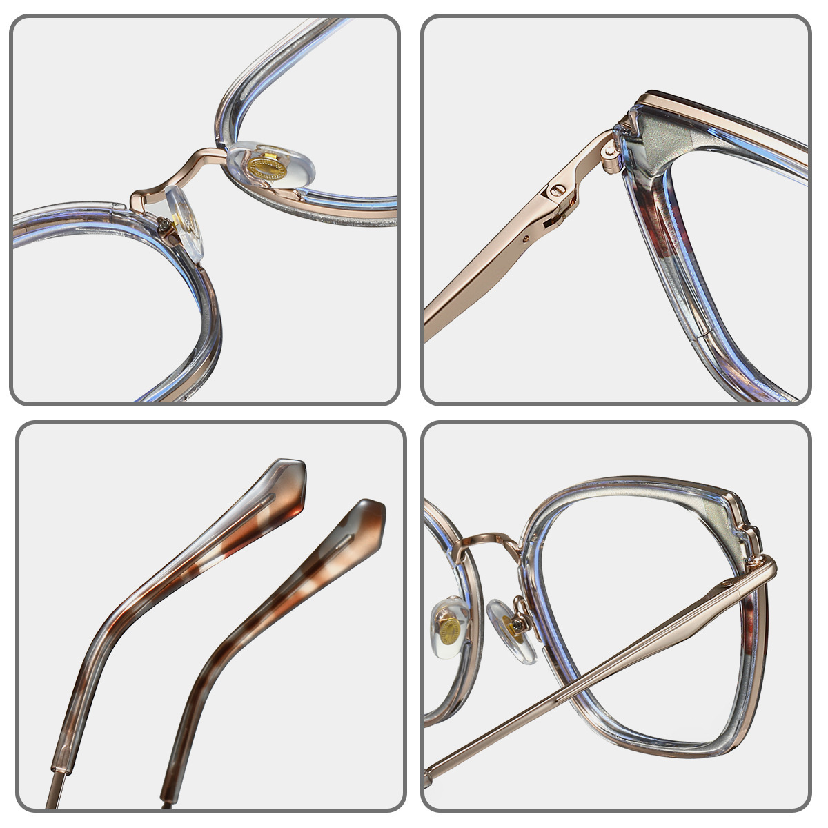 Caitin-Plain lens glasses are available with prescription optical lenses