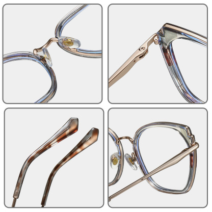 Caitin-Plain lens glasses are available with prescription optical lenses