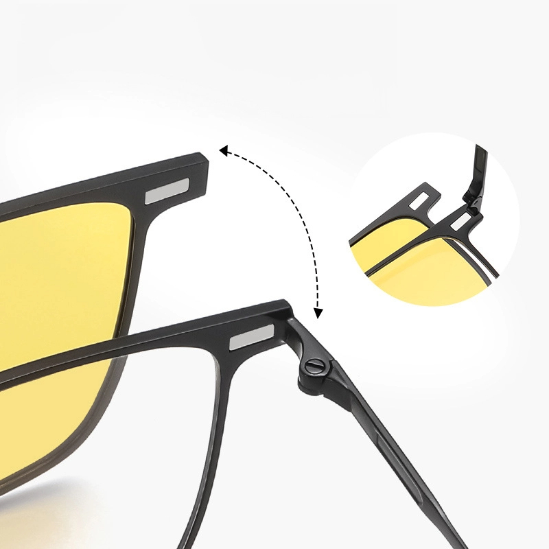 Cameron-Optical prescription magnetic glasses set includes polarized lenses and night vision lenses