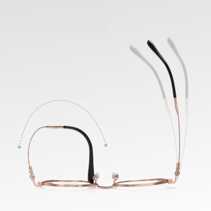 Connie-Plain lens glasses are available with prescription optical lenses