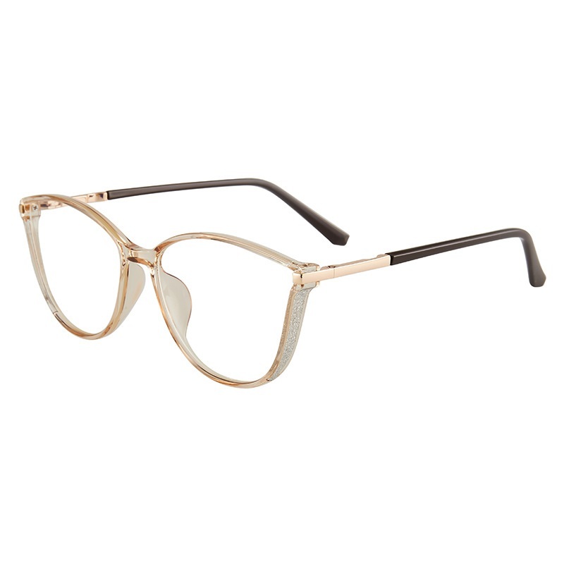 Brenda-Plain lens glasses are available with prescription optical lenses
