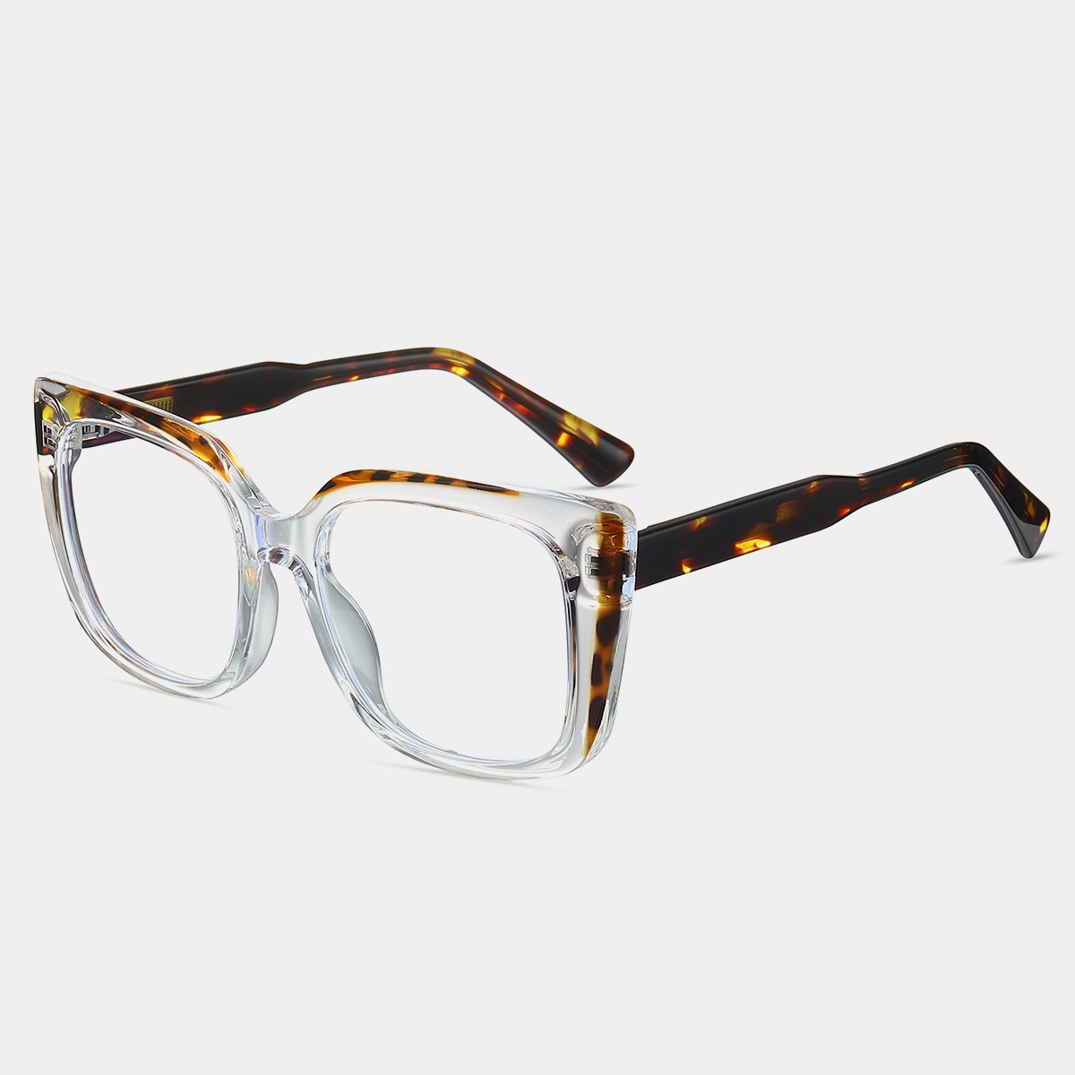 Camille-Plain lens glasses are available with prescription optical len