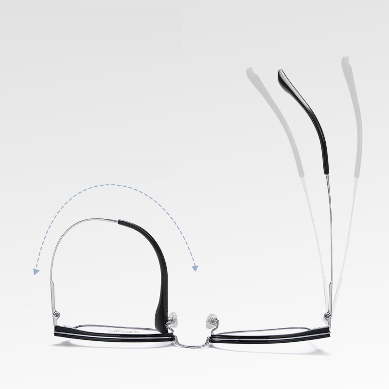 Jack-Pure titanium retro eyebrow frame-F51109