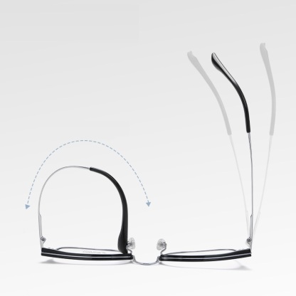 Jack-Pure titanium retro eyebrow frame-F51109