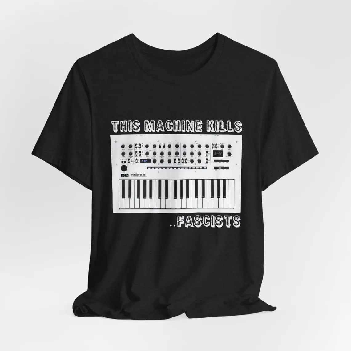 This Machine Kills Fascists Music Cotton T-shirt