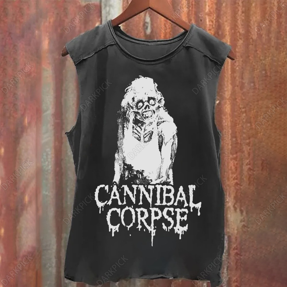 Unisex Vintage Washed Cannibal corpse Tank Top