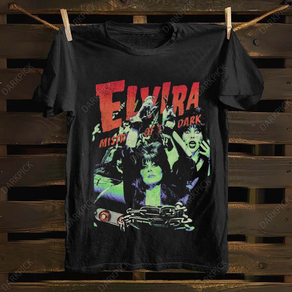 Unisex cotton Elvira Mistress Of The Dark  T-shirt