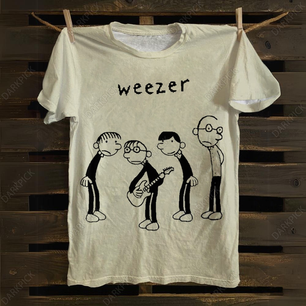 Unisex Weezer Alternative Rock Band T-Shirt