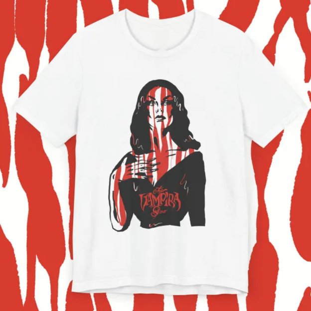 The Vampira Show Movie cotton T-shirt