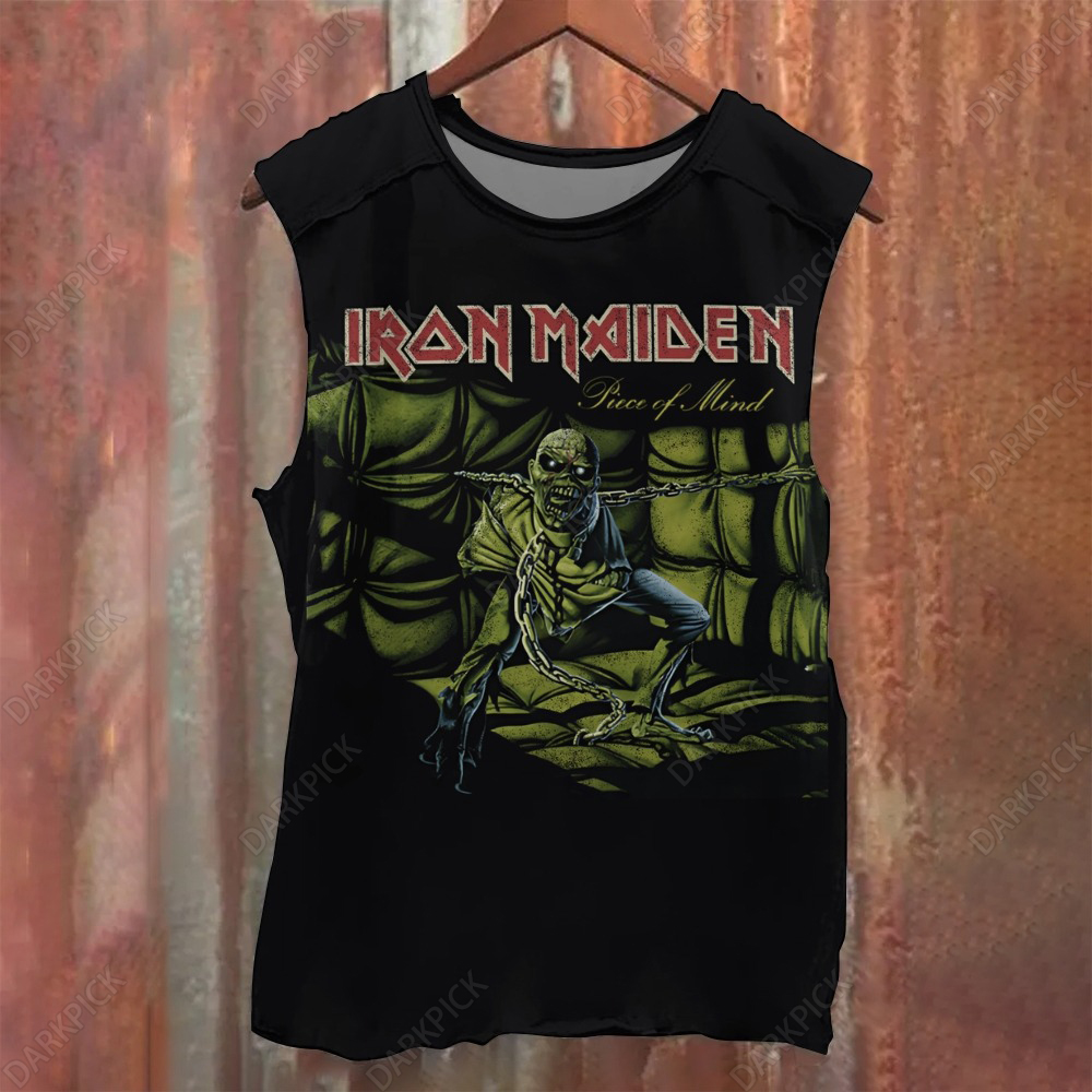 Unisex Casual Printed  Iron Maiden Tank Top