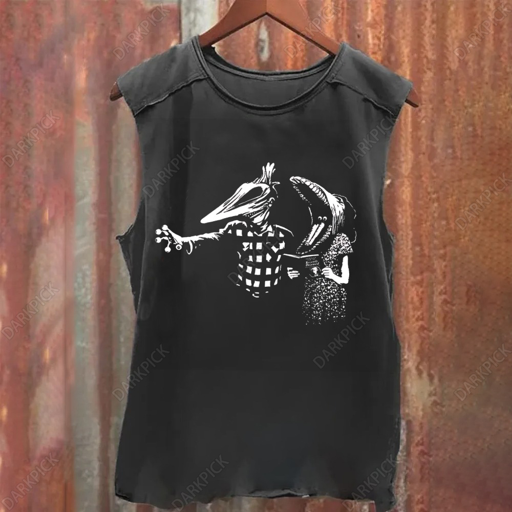 Unisex Vintage Washed  Beetlejuice Tank Top