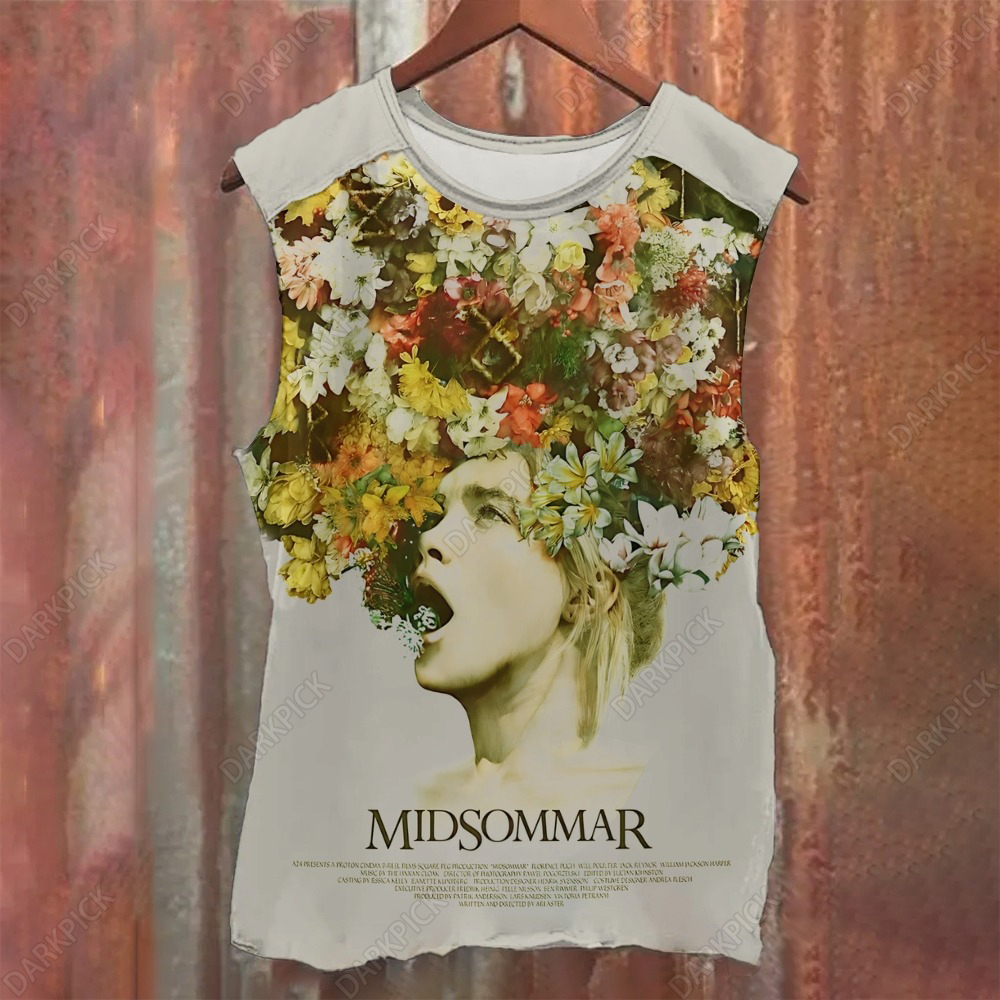 Unisex Casual Printed Midsommar Florence Pugh Tank Top