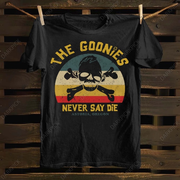 Unisex cotton The Goonies Never Say Die T-shirt