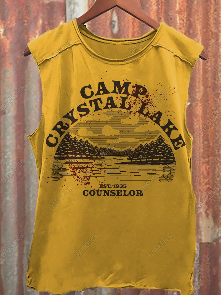Camp Crystal Lake Counselor Print Unisex Classic Tank Top