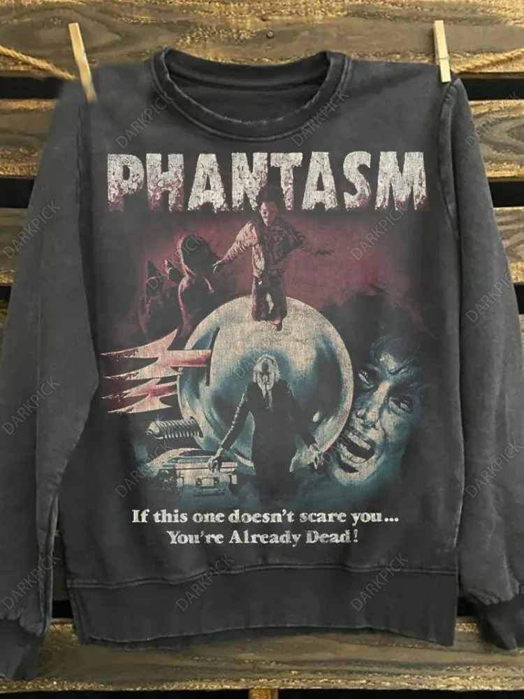 Phantasm Graphic Print Unisex 100% Cotton Sweatshirt