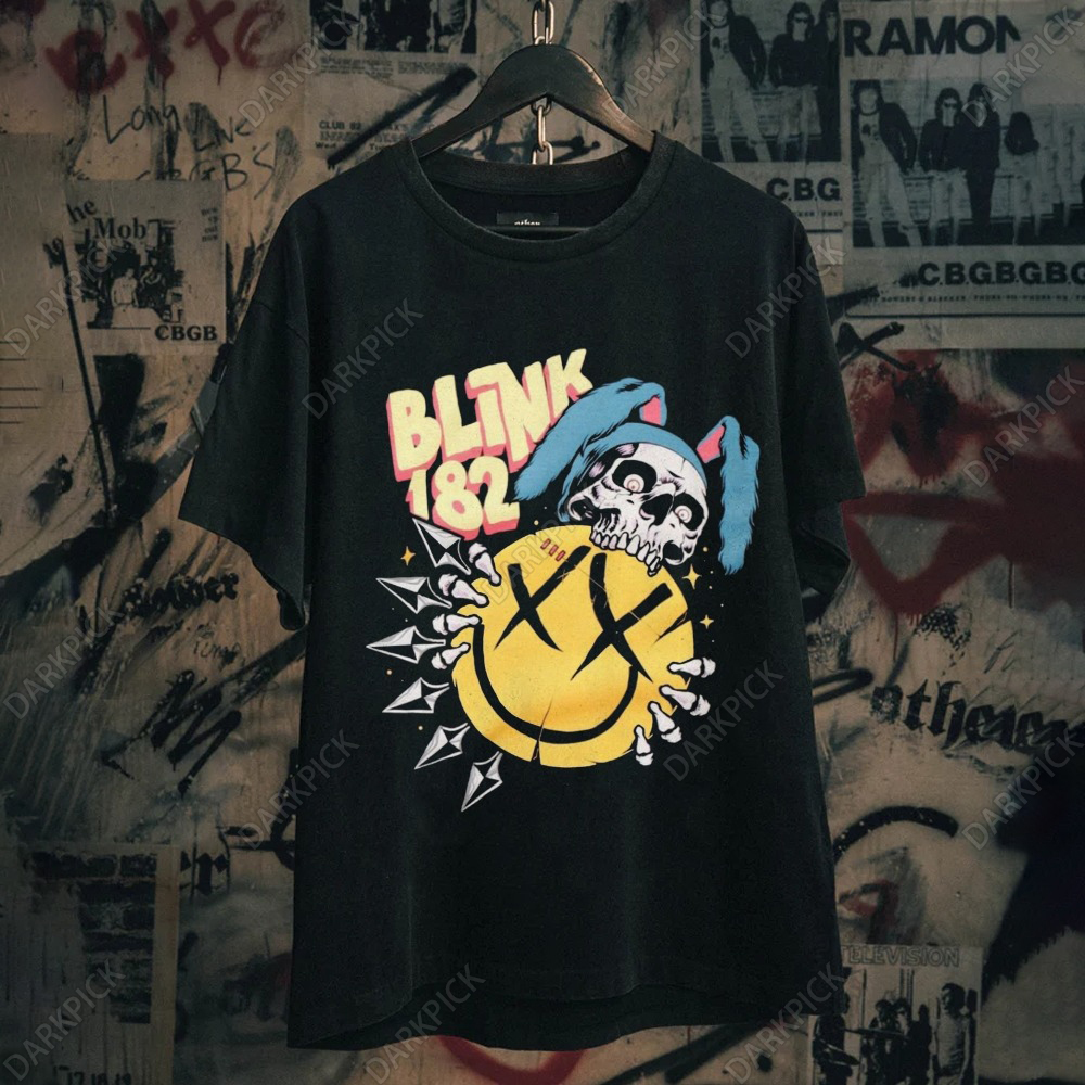 Unisex cotton Blink-182 Rock Band T-shirt