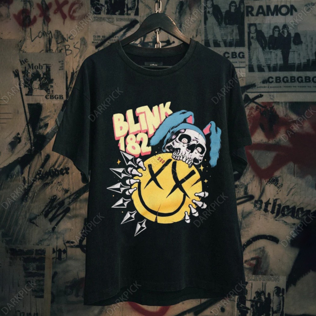 Unisex cotton Blink-182 Rock Band T-shirt