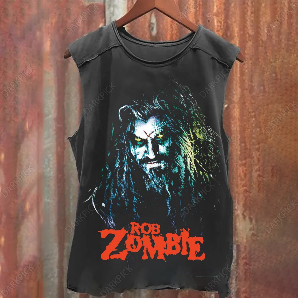 Unisex Vintage Washed Rob Zombie Tank Top