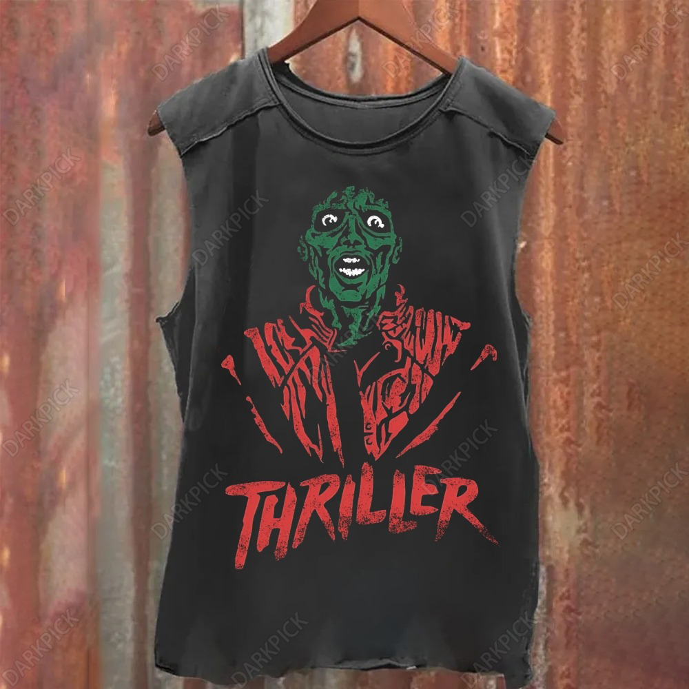 Unisex Vintage Thriller Mickael Jackson Tank Top