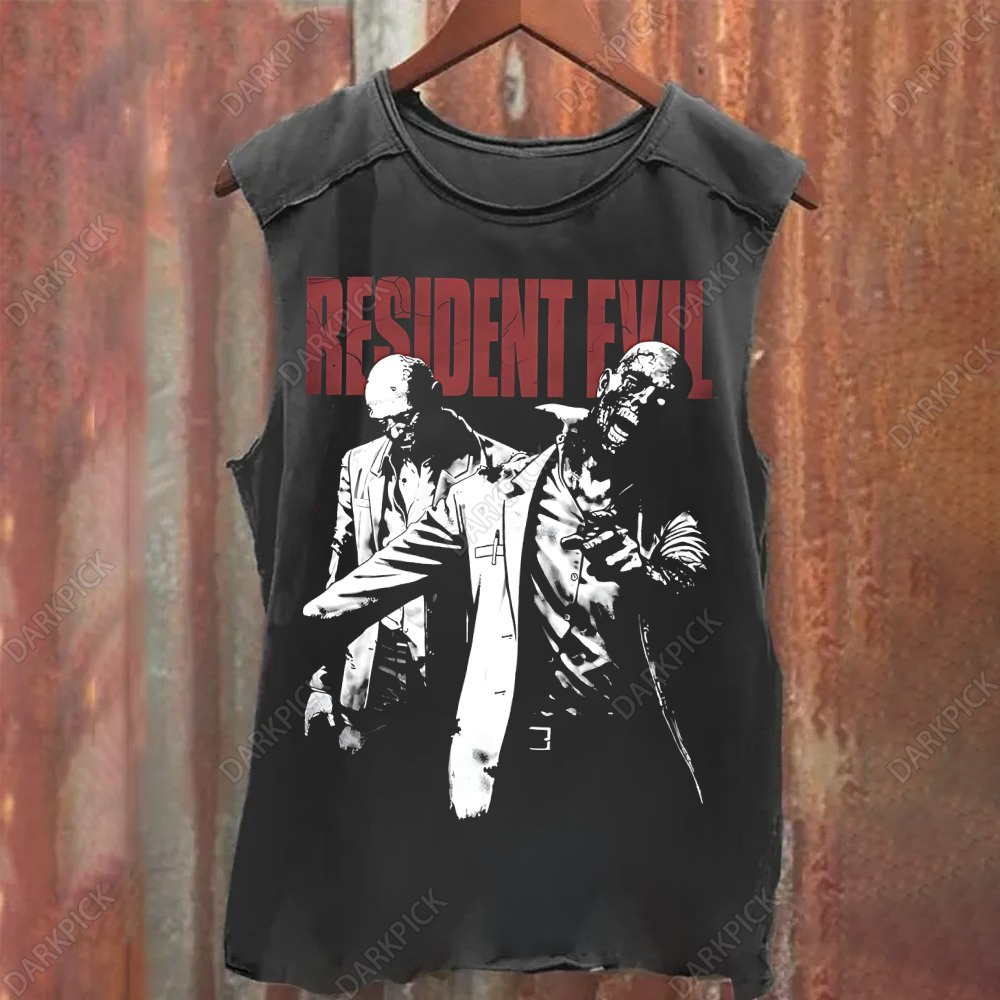 Unisex Vintage Washed Resident Evil Two Zeds Tank Top