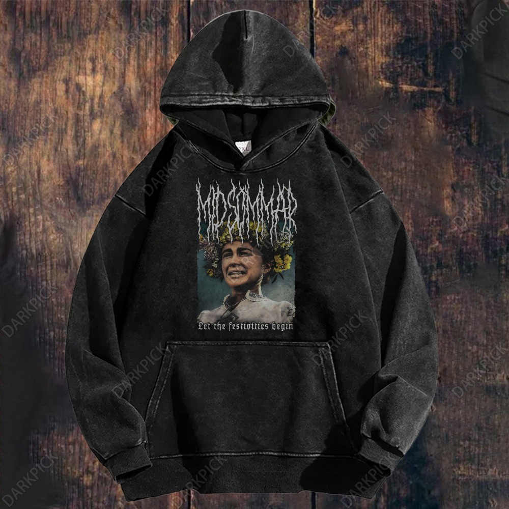 Unisex Washed  Midsommar Florence Pugh hoodie