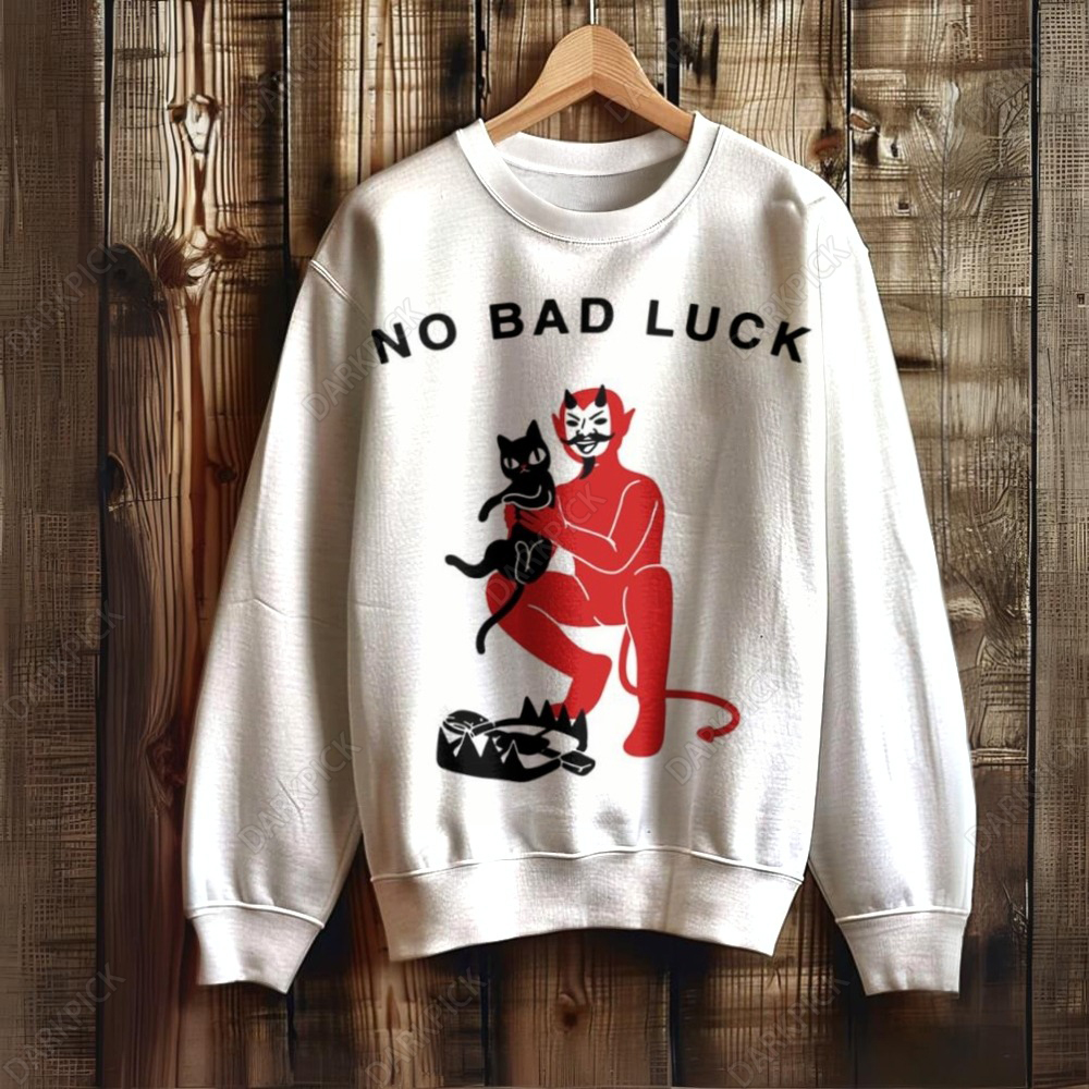 Unisex No Bad Luck Cat Sweatshirt