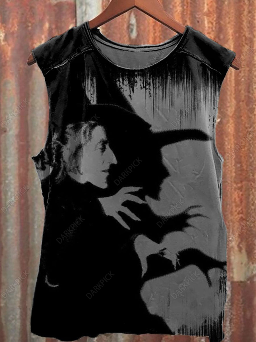 Retro Horror Ghost Art Unisex Classic Tank Top