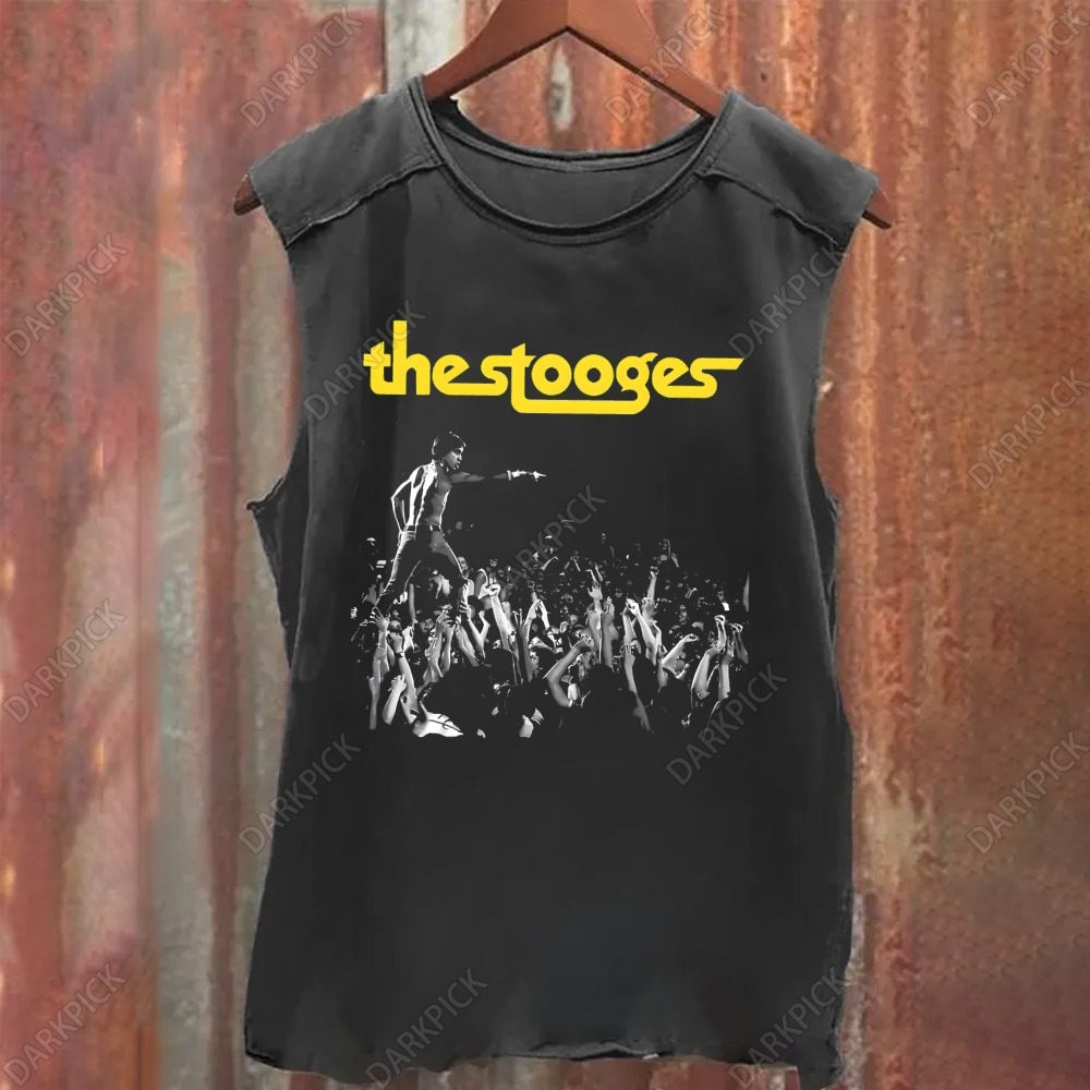 Unisex Vintage Washed The Stooges Tank Top