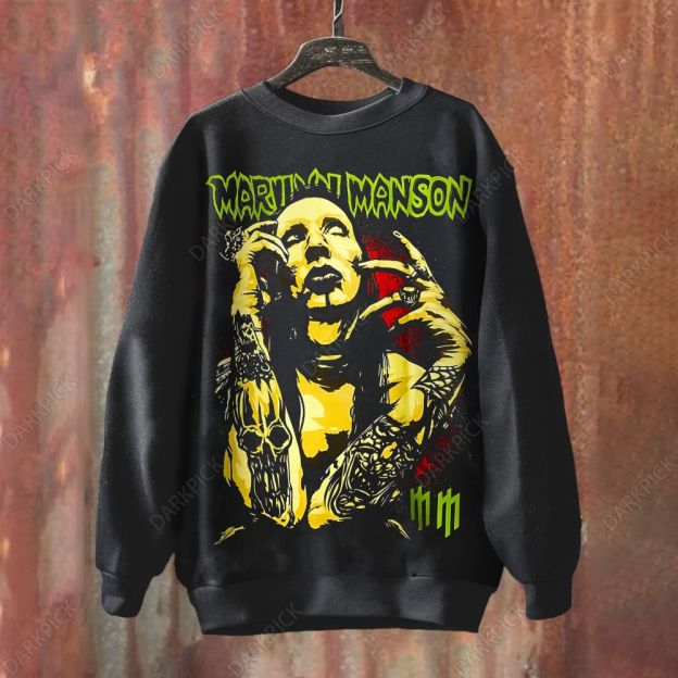 Unisex Cotton Marilyn Manson Sweatshirt