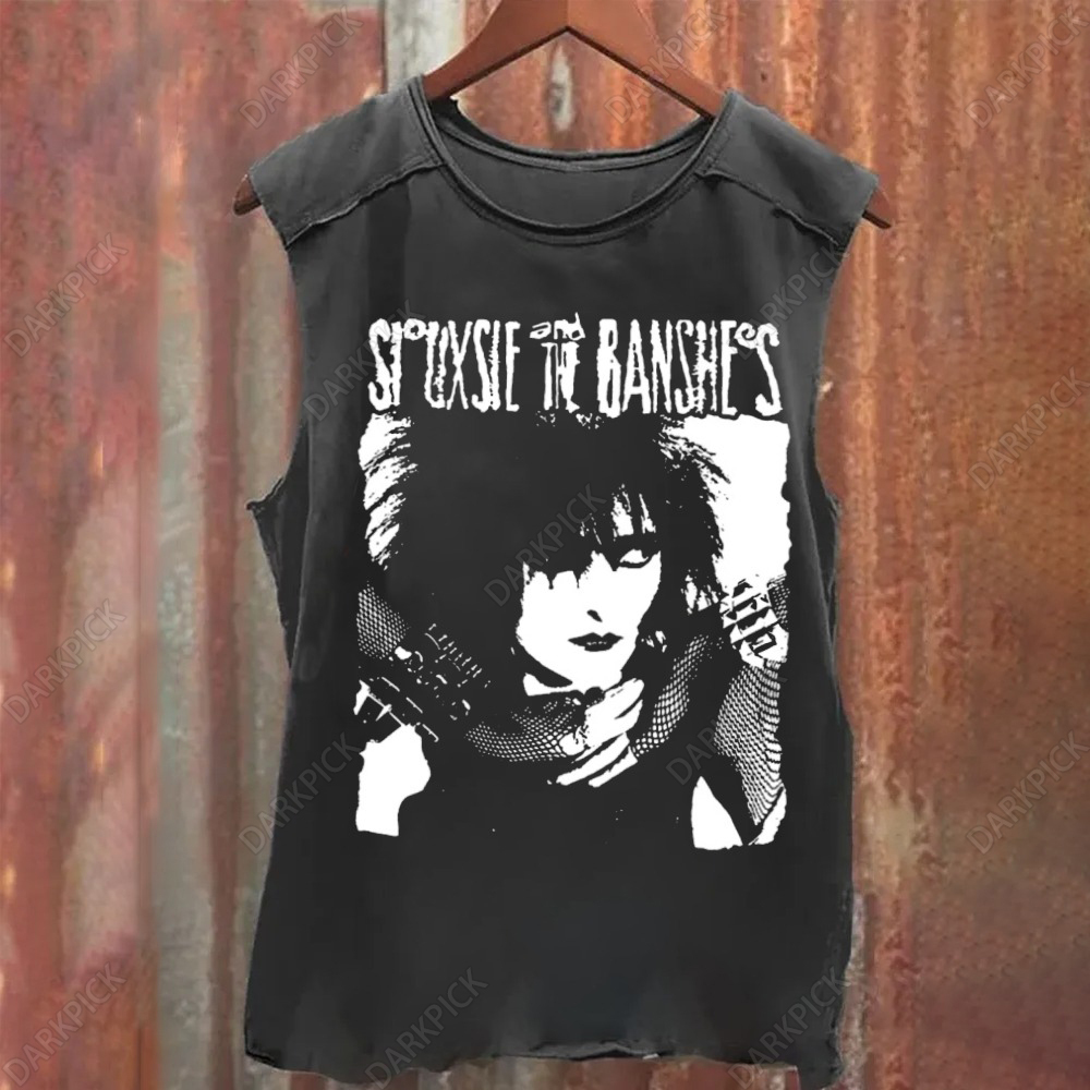 Unisex Vintage Washed  Siouxsie and the Banshees Tank Top