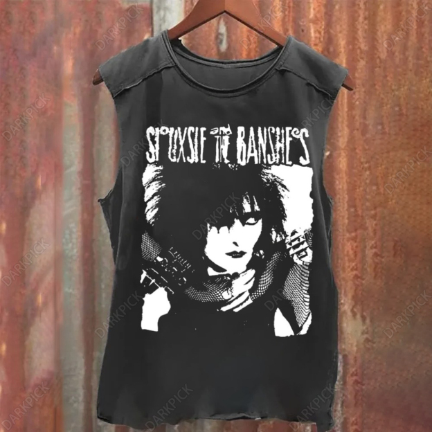 Unisex Vintage Washed  Siouxsie and the Banshees Tank Top
