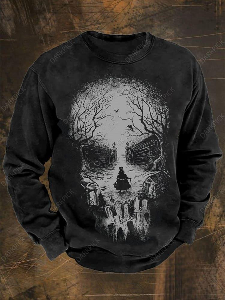 Skeleton Witch Casual Sweatshirt