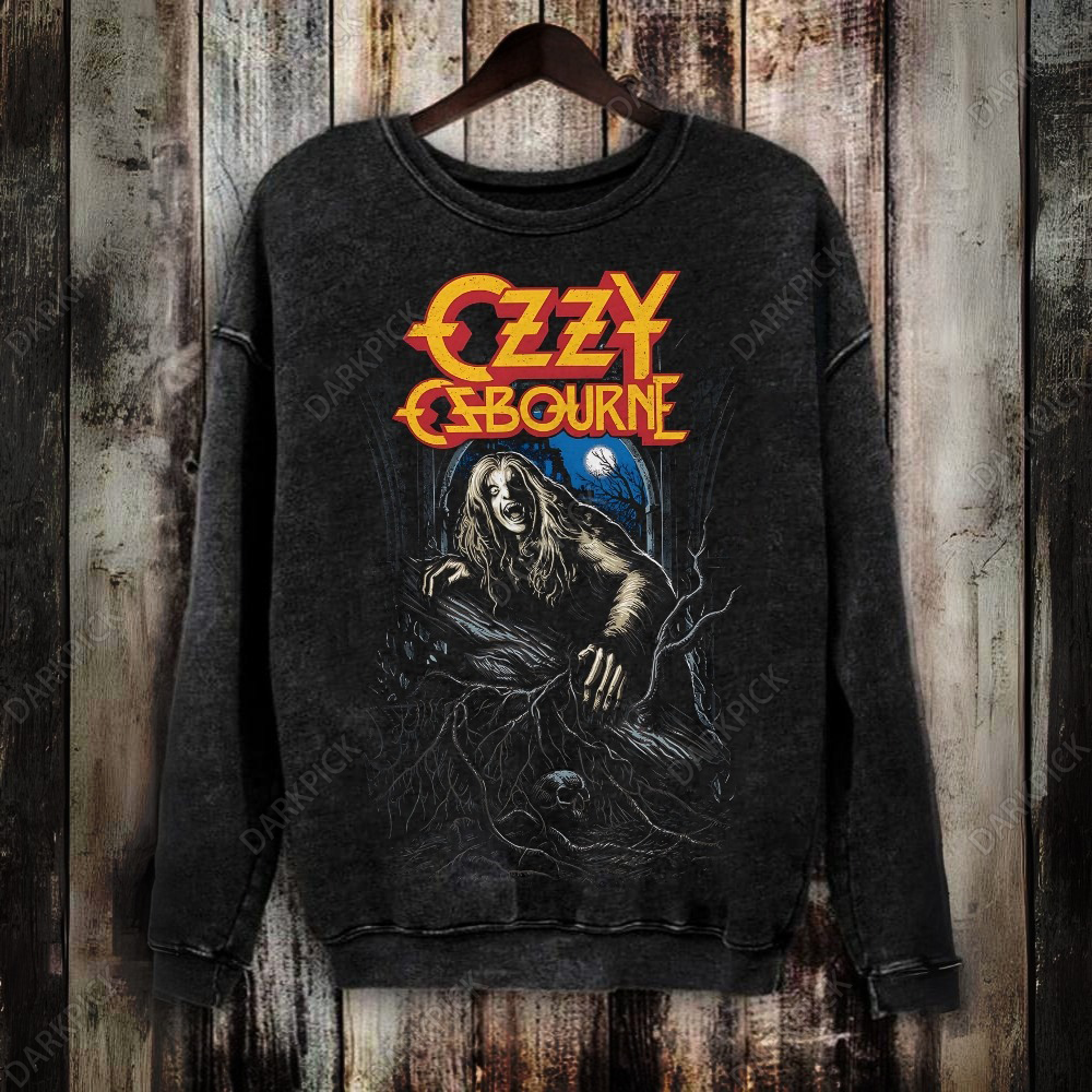 Unisex Vintage  Washed OZZY  Sweatshirt