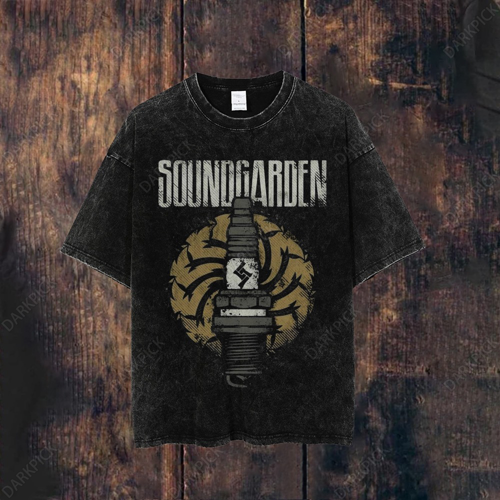 Unisex Washed Soundgarden Band T-shirt